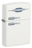 Зажигалка ZIPPO Retro Fridge Design с покрытием White Matte, латунь/сталь, серебристая, матовая, 38x