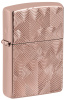 Зажигалка ZIPPO Armor® Hearts с покрытием Rose Gold, латунь/сталь, розовое золото, глянцевая38x13x57