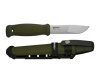 Нож Morakniv Kansbol, нержавеющая сталь, прорезиненная ручка, цвет зеленый, ножны c креплением, 1264