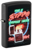 Зажигалка ZIPPO Classic с покрытием Black Matte, латунь/сталь, черная, матовая, 38x13x57 мм