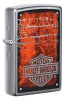 Зажигалка ZIPPO Harley-Davidson с покрытием Street Chrome латунь/сталь, серебристая, 38x13x57 мм