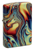Зажигалка ZIPPO Colorful Swirl с покрытием Glow In The Dark Green, латунь/сталь, разноцветная, 38x13